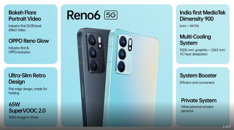 oppo reno 6 5g specifications