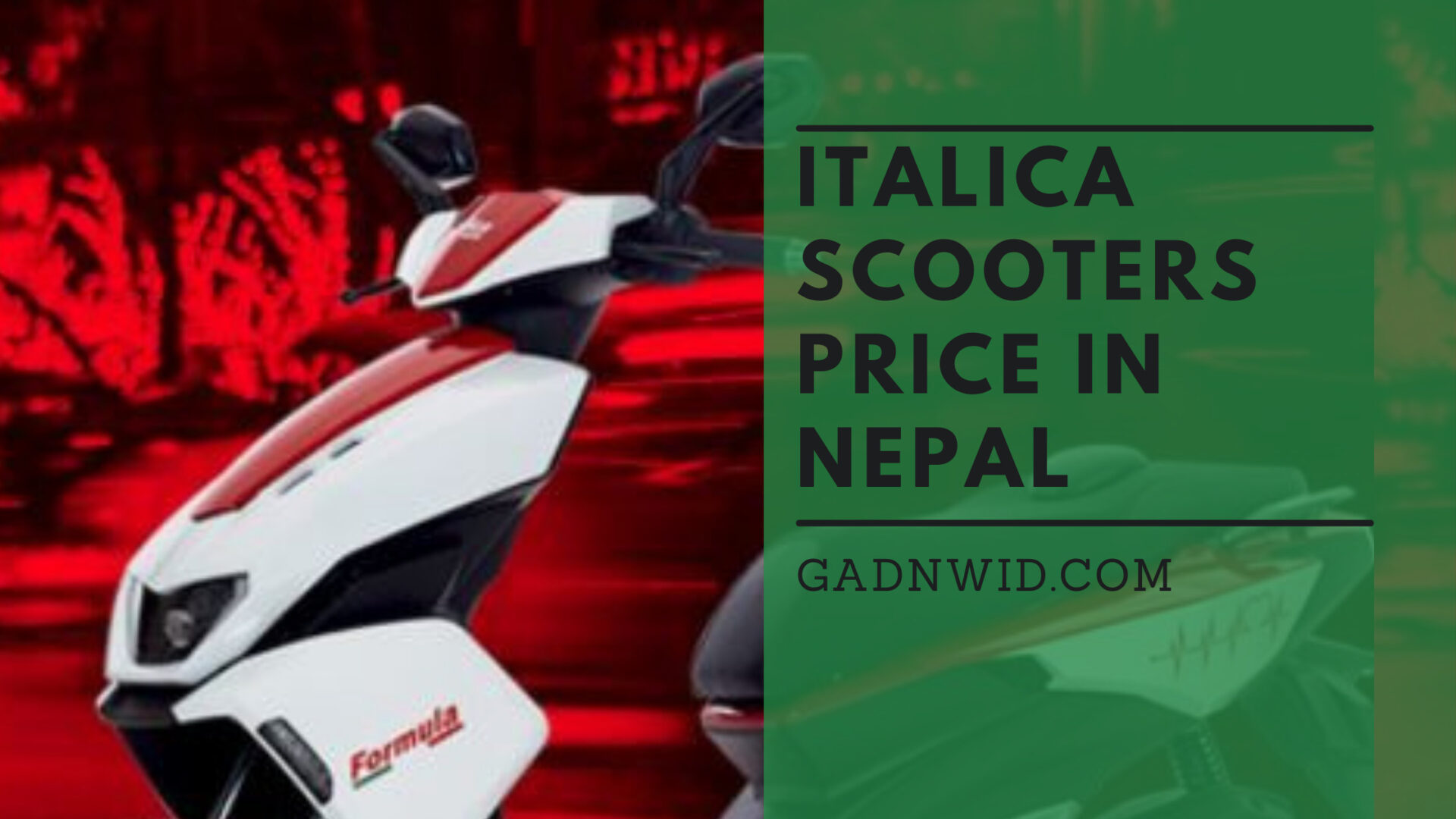 italica moto scooters price in Nepal