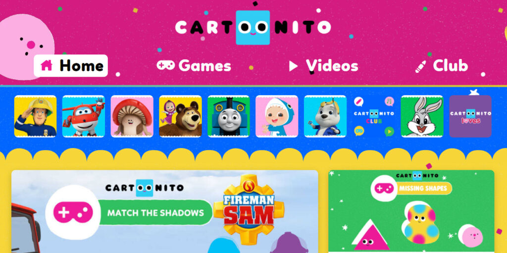 educational cartoons and games cartoonito